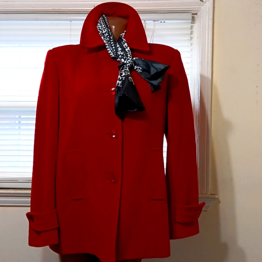 Worthington Red Peacoat Style.